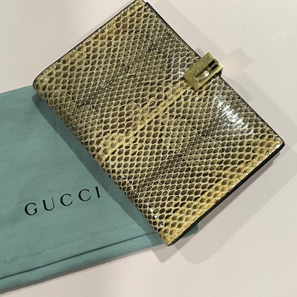 Gucci Handbags - Authentic Gucci snake skin Agenda Notebook Cover